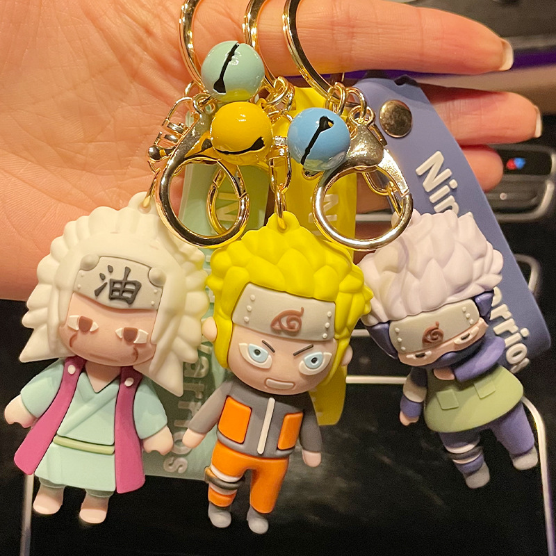 naruto uzumaki naruto daisy fields kakashi keychain pendant cartoon unique doll small gift key ring pendants