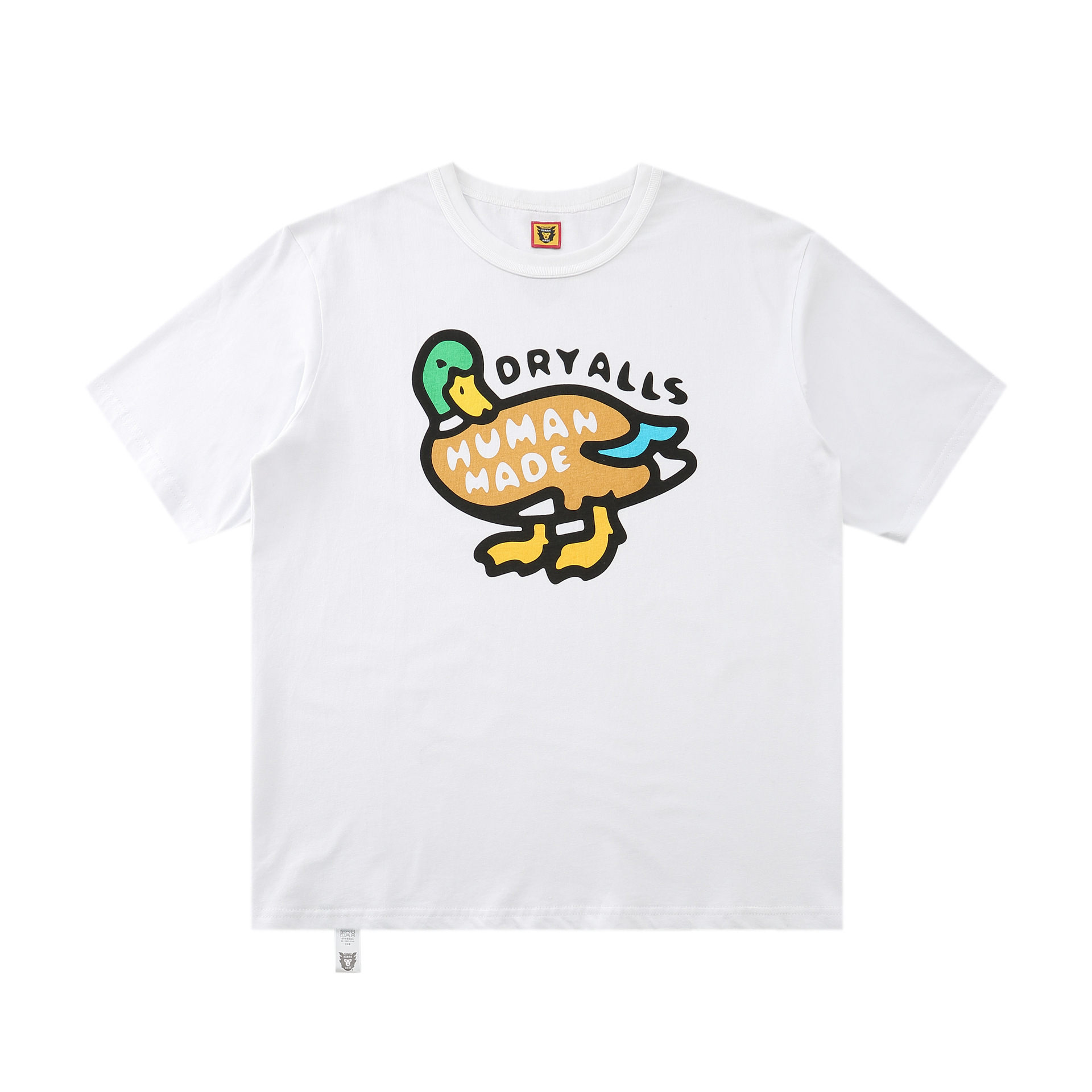 跨境货源夏季新品开业限定卡通小鸭子字母印花宽松男女潮牌短袖t