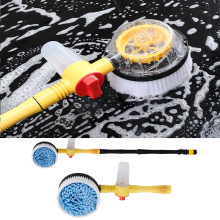 Car Cleaning Brush Foam Rotary Wash Brush Kit Microfiber跨境
