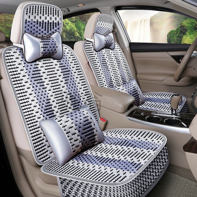 汽车座套夏季冰丝凉垫夏天专用坐垫全包围透气小车座椅套四季通用