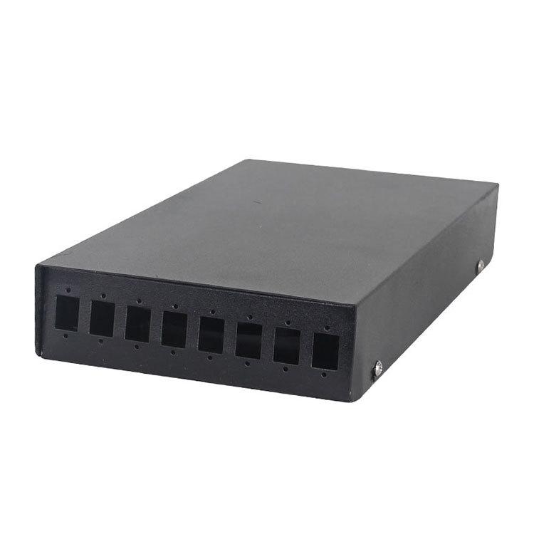 8口光纤盒sc口光缆终端盒fc口熔纤盒防水接线盒方圆口光纤终端盒