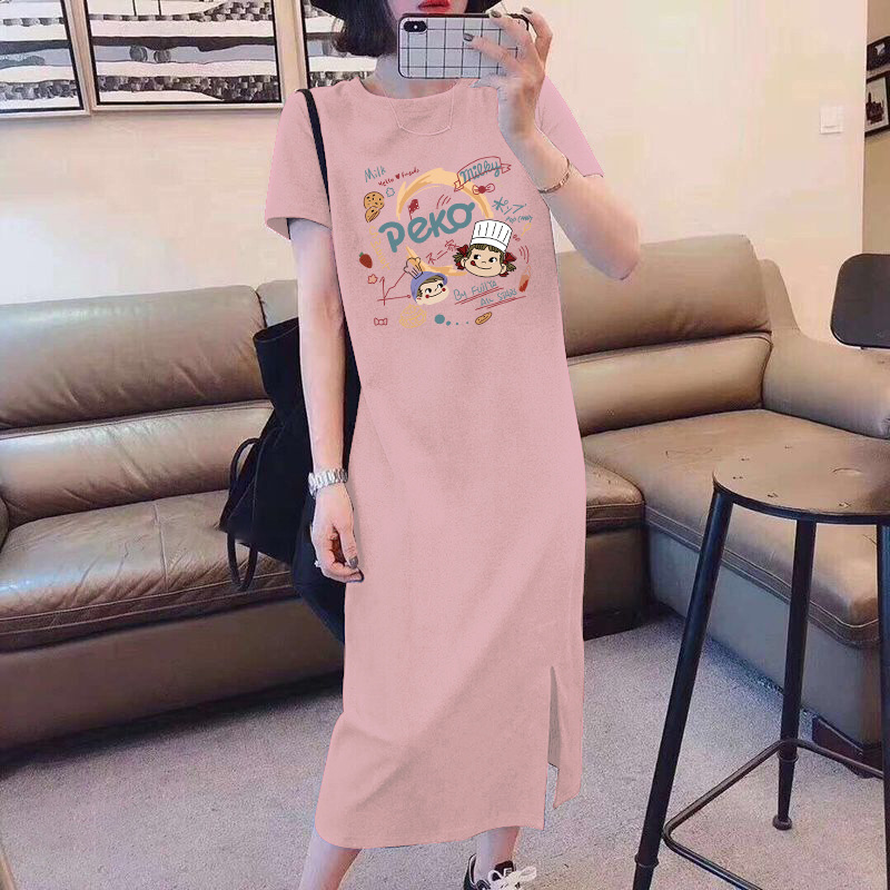 Nursing Dress Summer Outwear Hot Mom Fashion Cartoon T-shirt Skirt Nursing Clothes Maternity Dress Summer Clothes