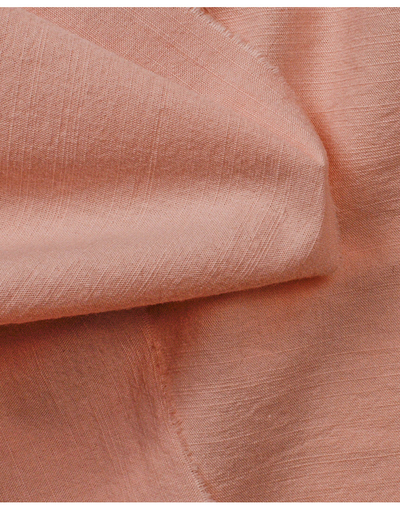 现货梭织平纹竹节洗水棉 120g砂洗轻薄衬衫休闲裙装裤装夏季面料