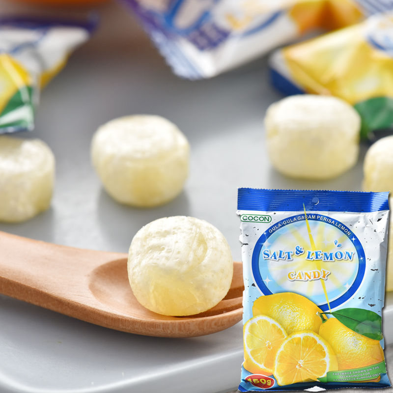 马来西亚可康咸柠檬糖150g袋夏季份味零食喜糖果包邮