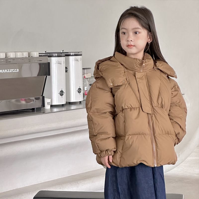 秋冬新款儿童羽绒服男童女童短款加厚面包服小童大童韩版洋气冬装