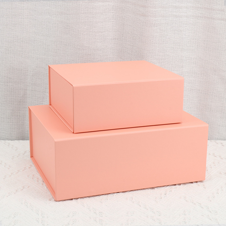 One-Piece Gift Box Paper Box Export Wholesale Magnetic Flip Box Universal Packing Box Folding Box Creative Shoe Box