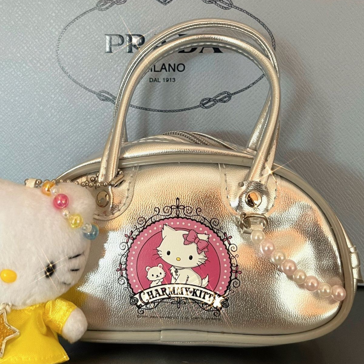 hello kitty中古手提包小众腋下包2023春夏新款通勤包百搭单肩包