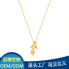 肖战王一博同款狗骨头项链男女轻奢小众设计感锁骨链博君一肖代言