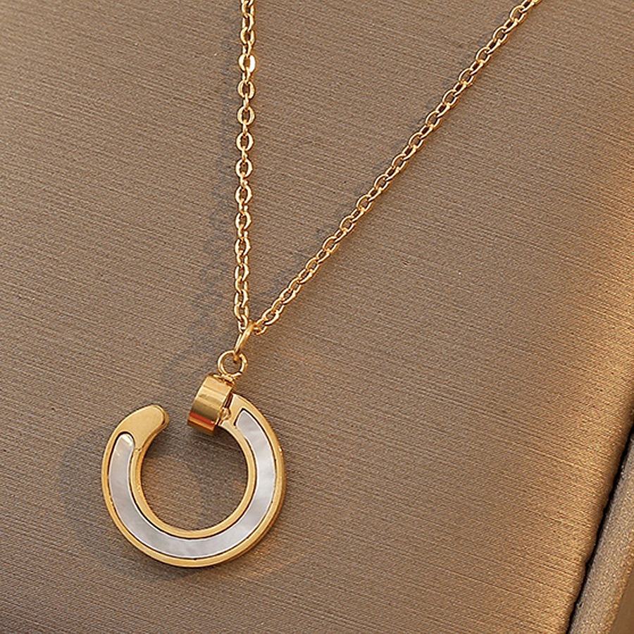 亚马逊潮流饰品混批不掉色钩子锁骨链钛钢韩版百搭项链女现货批发