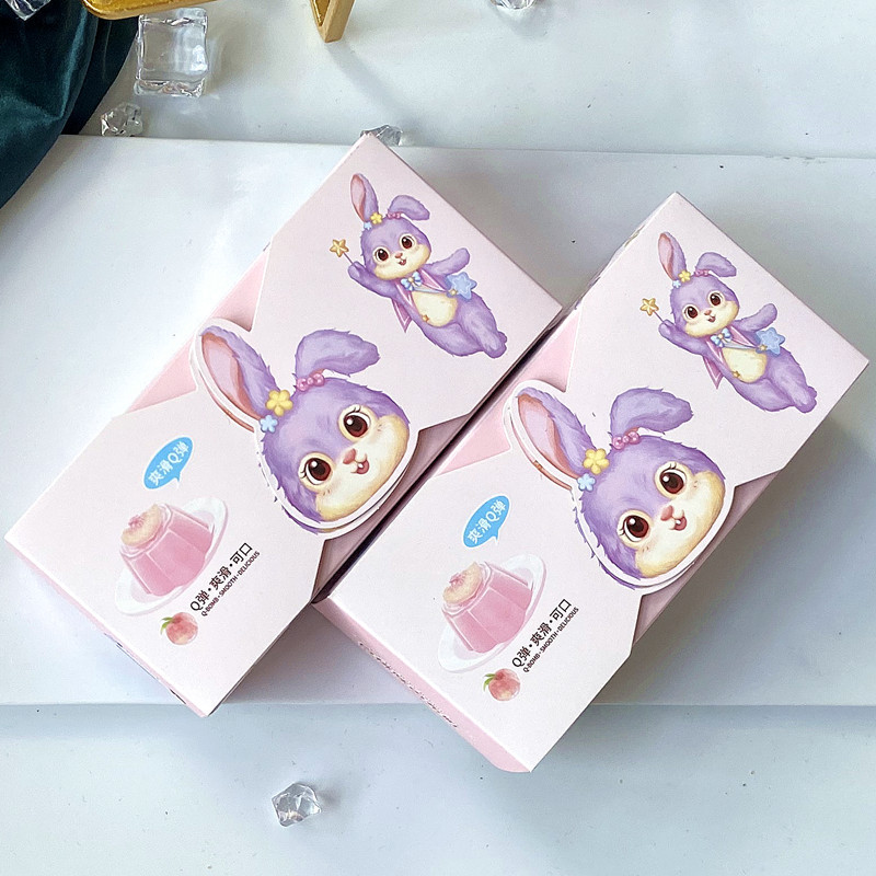 彩虹日记名古屋白桃味布町果冻布丁52克满月周岁生日结婚伴手礼