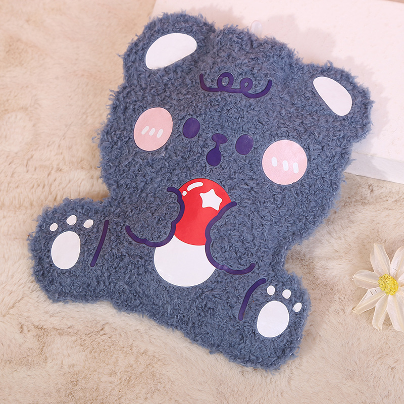 Winter Warm Cute Bear Hot Water Bag Water Injection Teddy Plush Mini-Portable Hand Warmer Cute Hot-Water Bag Female