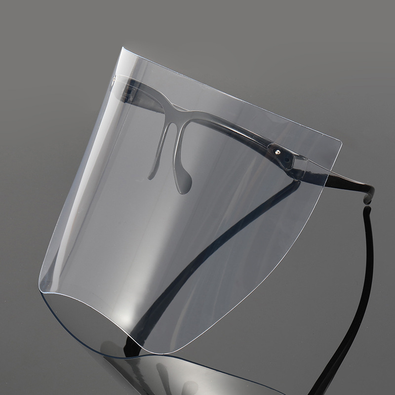 防护面罩 镜架面罩 隔离面罩防风沙飞溅面屏透明双面防雾电焊面罩