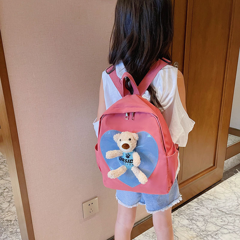 New Kindergarten Schoolbag Lightweight Anti-Lost Boys and Girls Ins Cute Bear Baby Children Backpack Fashion