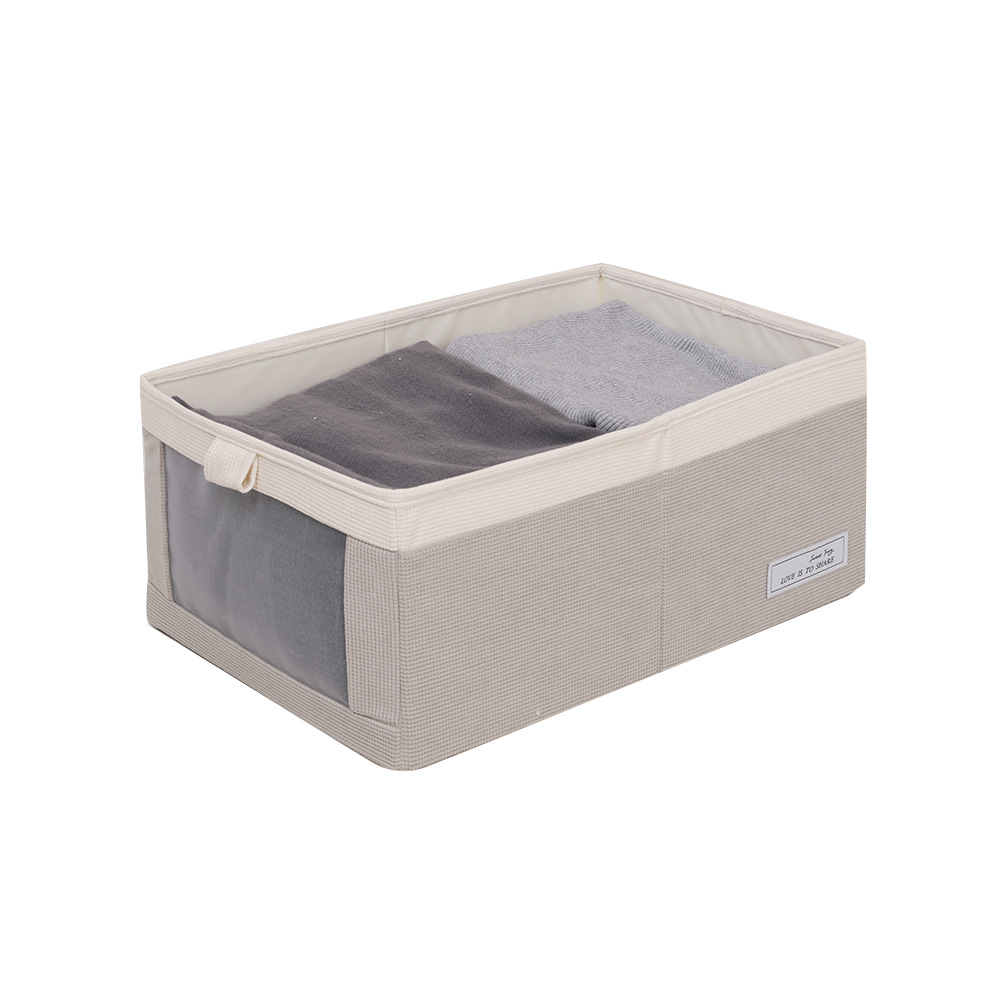 New Products in Stock Direct Sales Sheer Mesh Hualian Japanese and Korean Clothes Storage Box Foldable Wardrobe Storage Finishing Box