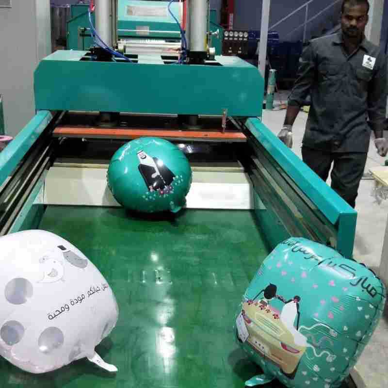 全自动铝膜气球机 pe生日派对婚庆铝膜气球成型机