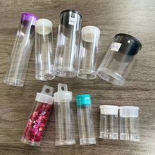 PC透明塑料圆管收纳小盒子 包装小饰品的透明小瓶子 规格齐全