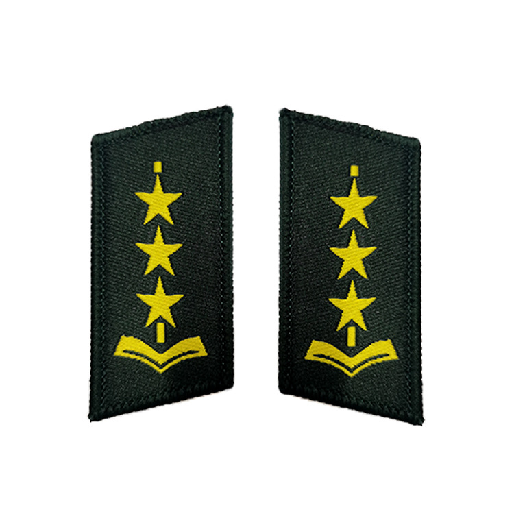 新款教官学生领章领花魔术贴军训护旗手迷彩服户外拓展教学可做