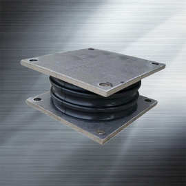 圆锥破碎机减震器减震弹簧钢板剪切夹层橡胶减震板簧压路机减震器