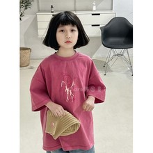 波拉韩国女儿童T恤打底衫夏装新款中大孩子潮酷贴身上衣洋气可爱4