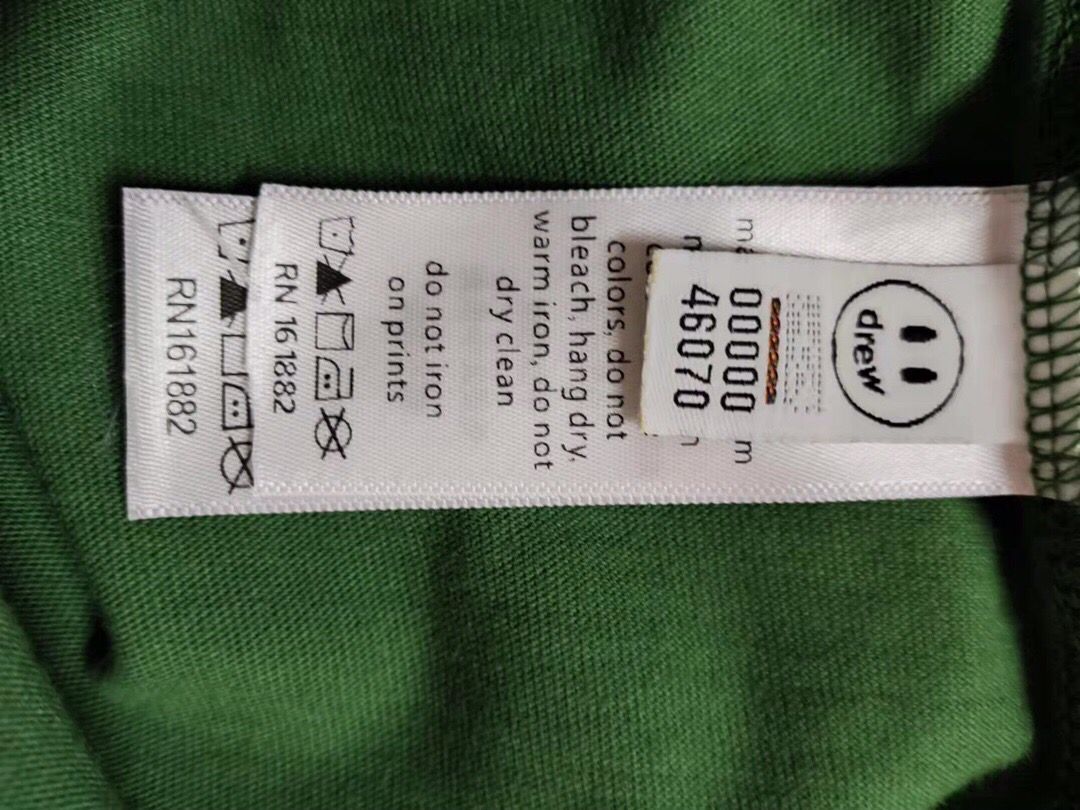 drew house home sweet home ss tee笑脸玫瑰花卉男女纯棉短袖t恤