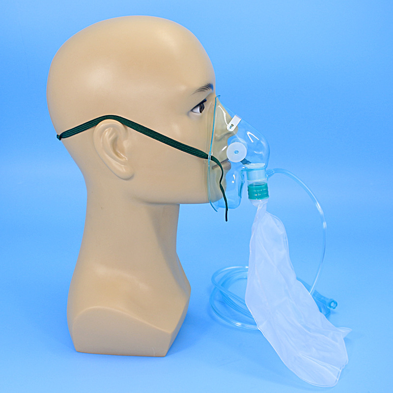 医用高浓度吸氧面罩可调氧文丘里气切高压舱婴儿小儿成人吸氧面罩-阿