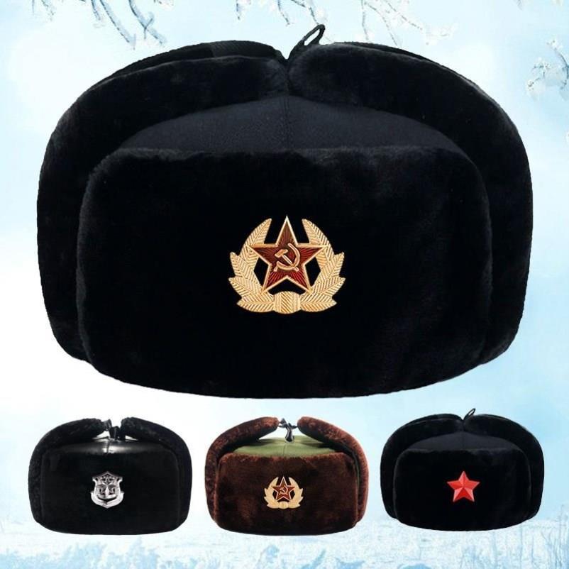 苏联帽子苏联政委帽俄罗斯帽雷锋帽苏联毛帽cccp帽子站岗抗寒保暖
