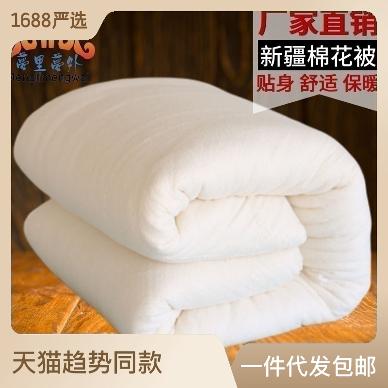 Xinjiang Cotton Quilt Cotton Cotton Tire Cotton Winter Thermal Quilt Spring and Autumn Mattress Cushion Student Pure Cotton Quilt Thick