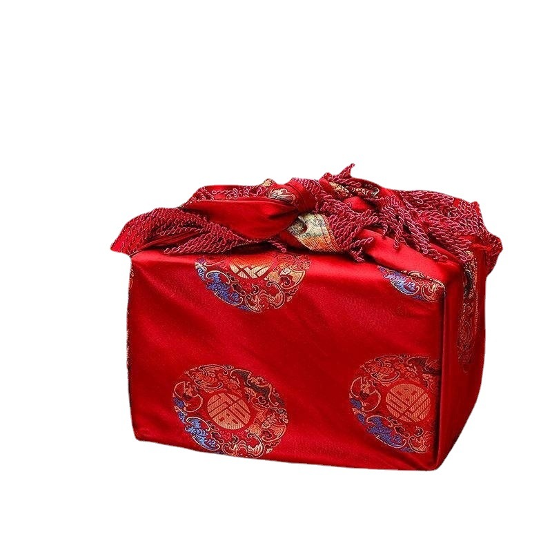 结婚红包袱女方新娘陪嫁家装红色婚庆包裹布包袱皮大号用品大全