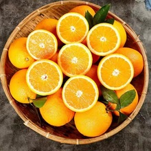纽荷尔脐橙新鲜水果薄皮甜橙子奉节秭归脐橙桔子整箱批发包邮跨境