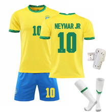 巴西主场黄色10号内马尔7号帕奎塔20号维尼修斯足球服套装