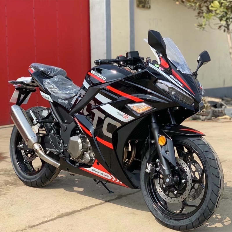 川崎小忍者跑车h2雅马哈r35双缸水冷v6趴赛400cc重机地平线摩托车