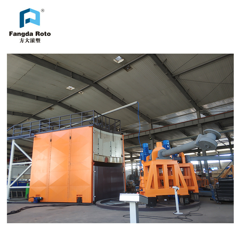 新款大型自动化滚塑成型机 塑料垃圾桶洗地机生产设备 滚塑设备