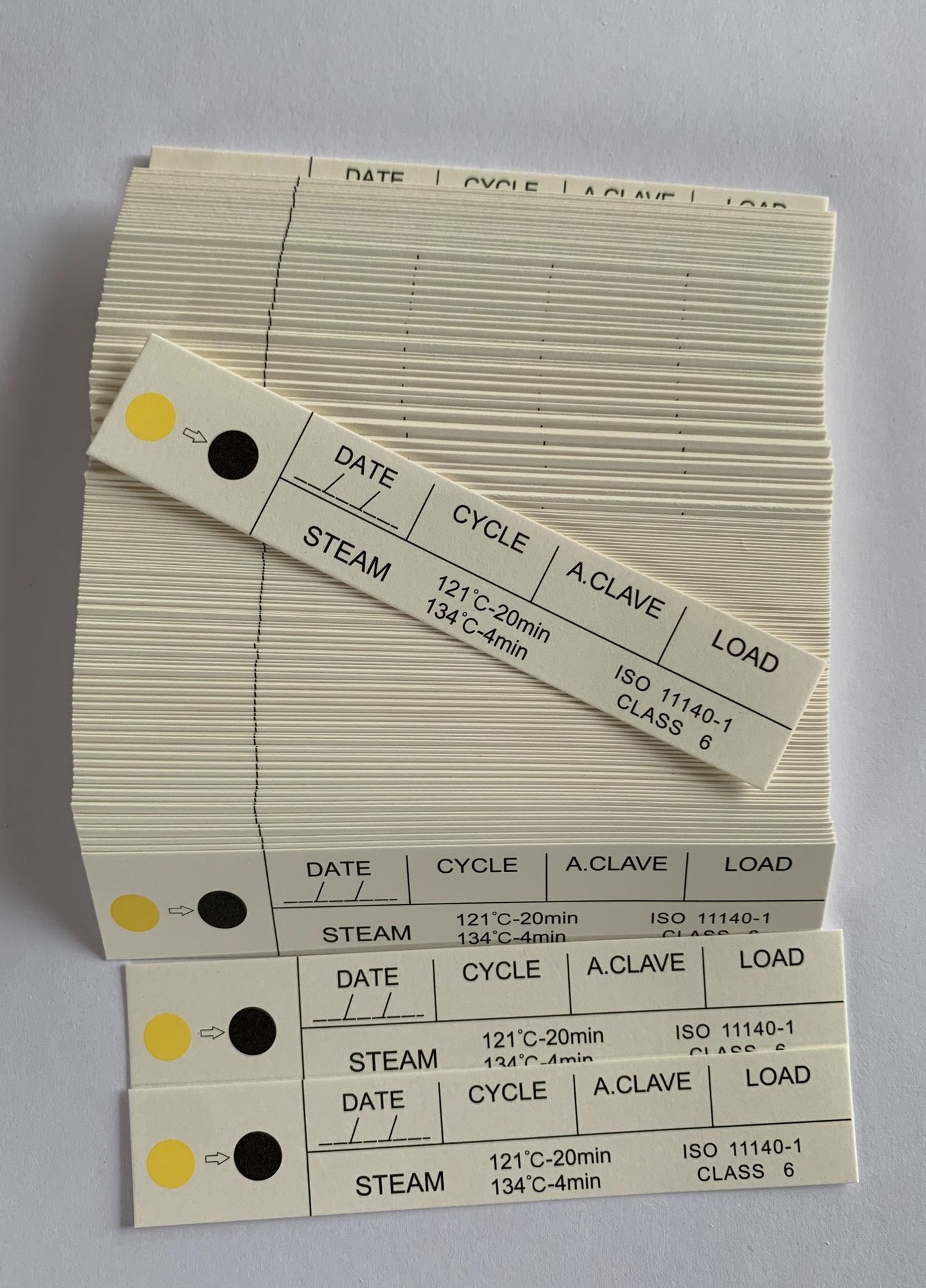 压力蒸汽灭菌化学指示卡 sterillization indicator 121度