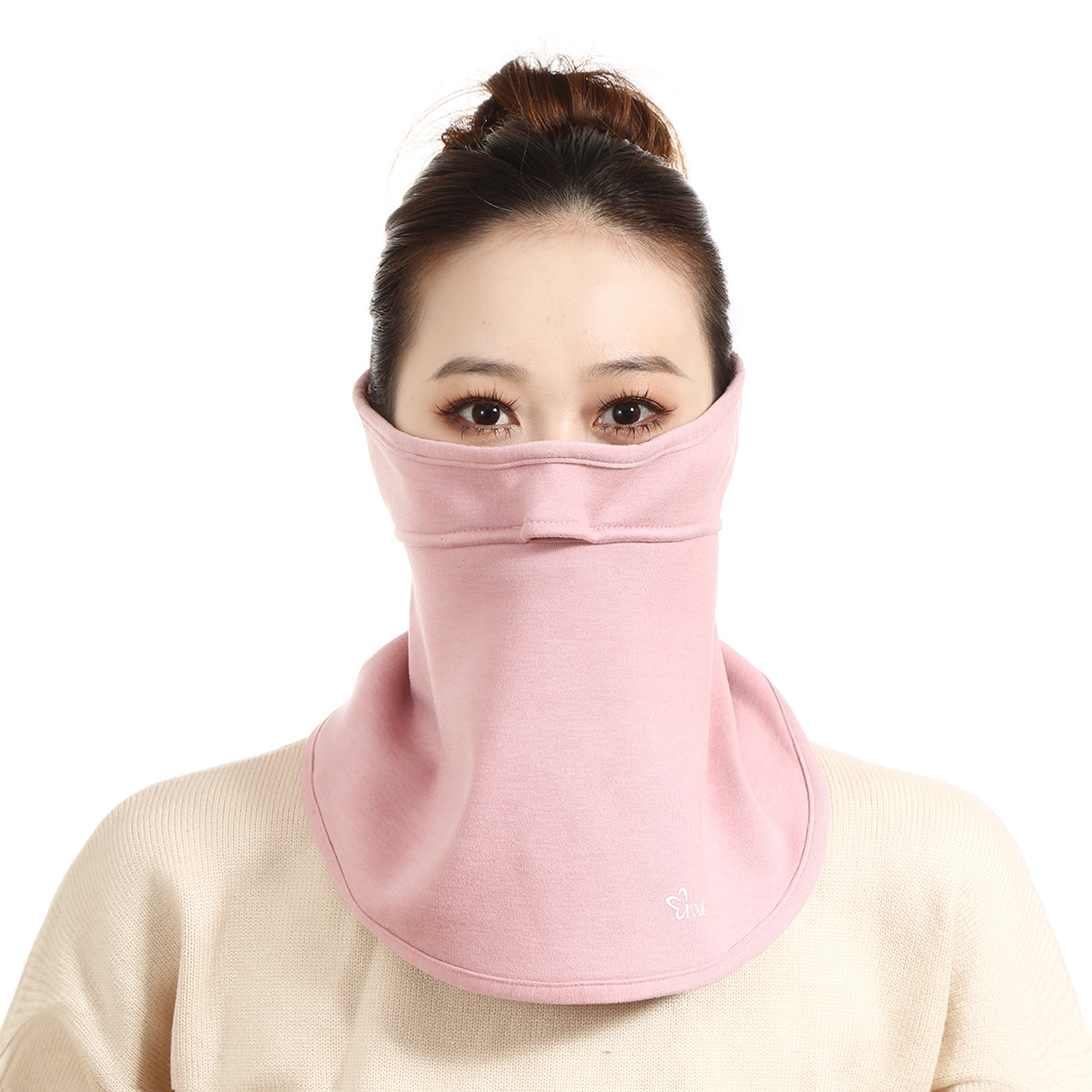 Winter Neck Warmer Warm Face Mask Men's and Women's Face Care Air Hole Mask Winter Riding Windproof and Antifreeze Thickened Earflaps Mask