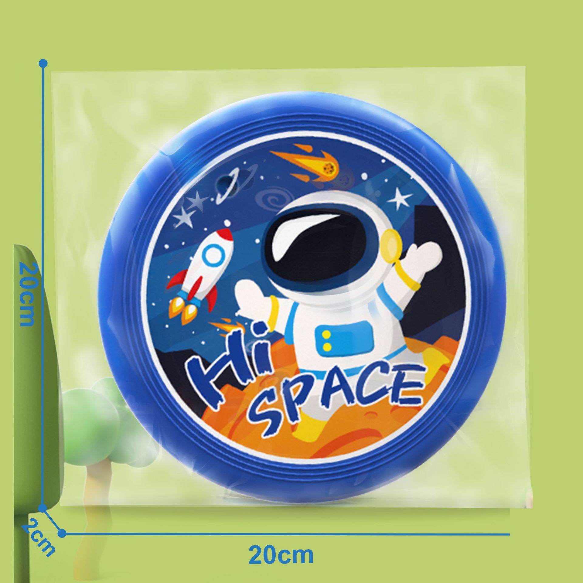 跨境出口儿童20cm卡通竞技萌趣太空人兔子恐龙麋鹿软飞盘运动玩具