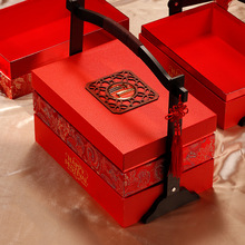 高档粽子茶叶糕点中秋节月饼盒端午节粽子双层包装盒手提礼盒