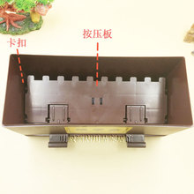 2D5M批发新款塑料加厚仿木筷子盒筷子筒酒店饭店餐厅带盖自助筷子