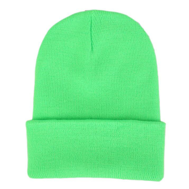 Spot All-Matching Sleeve Cap Autumn and Winter Warm Wool Hat Light Board Knitted Hat Solid Color Pullover Beanie Hat Wholesale