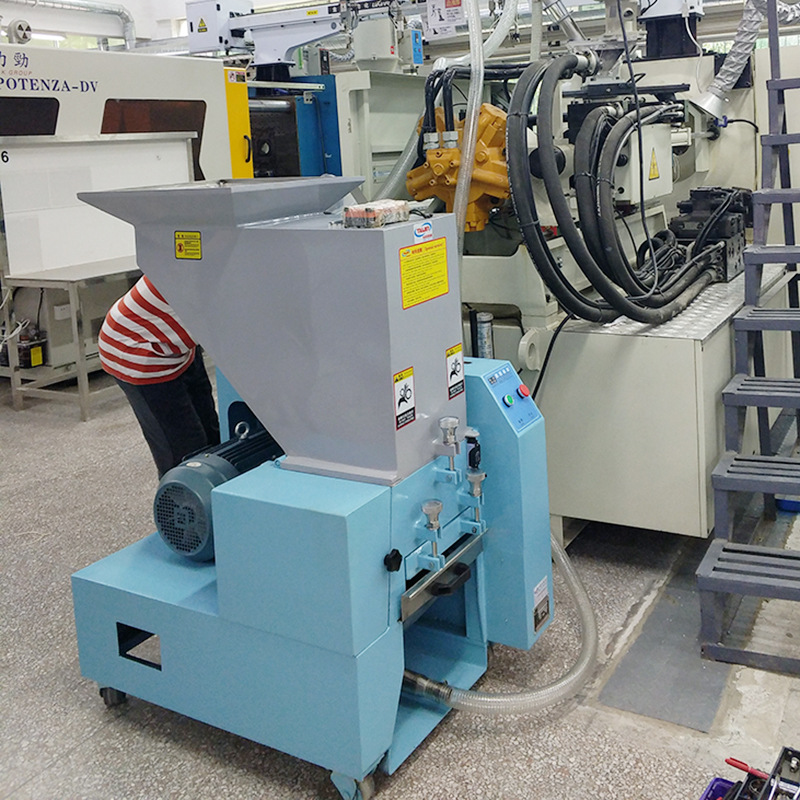 机边中速静单粉碎机塑料粉碎机静音中速注塑边角料机边自动回收