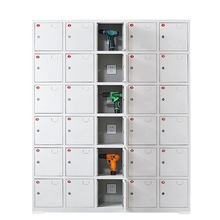 电动工具充电柜保管箱员工物品寄存柜带锁平板工地对讲机存放柜子
