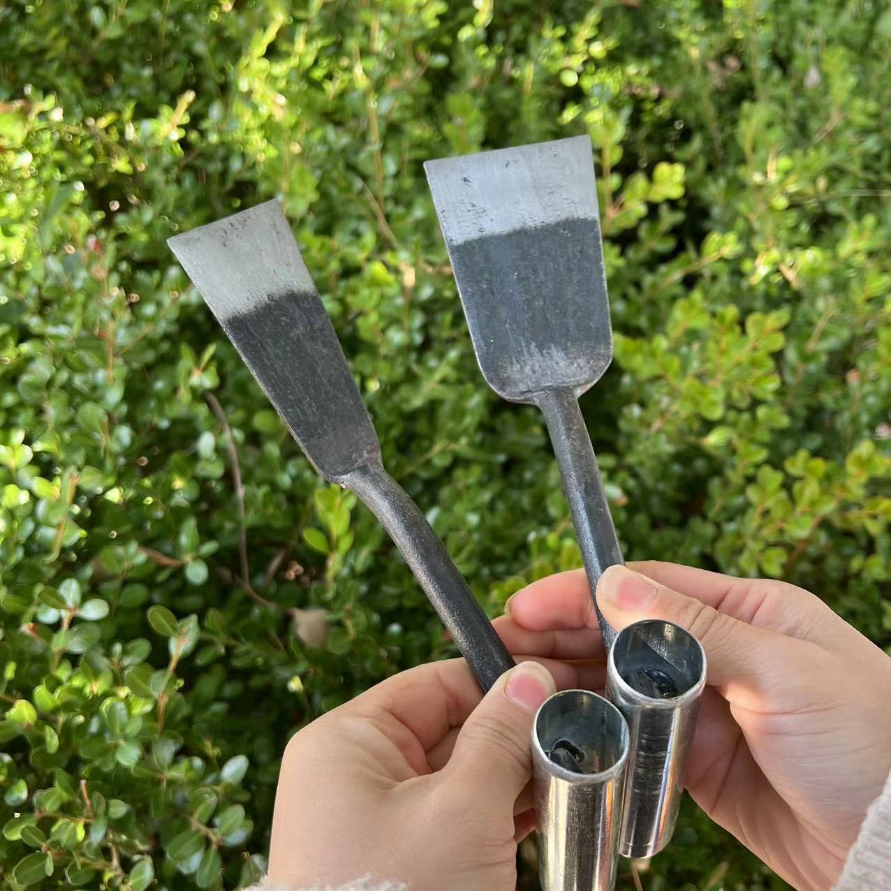 挖野菜铲子栽苗工具蒜铲子锻打一体除草铲大棚园艺共具