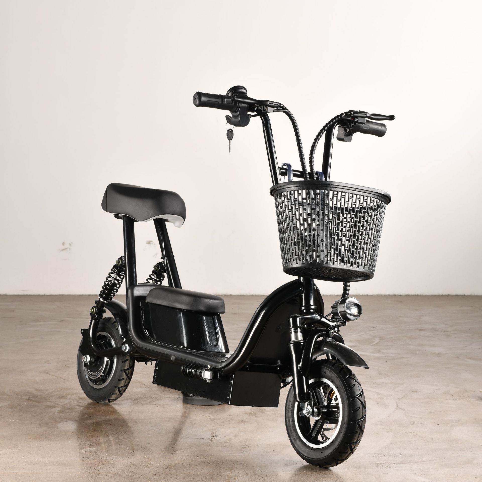 小哈雷电动车双人摩托车两轮滑板代步车踏板电瓶车锂电池拆卸充电