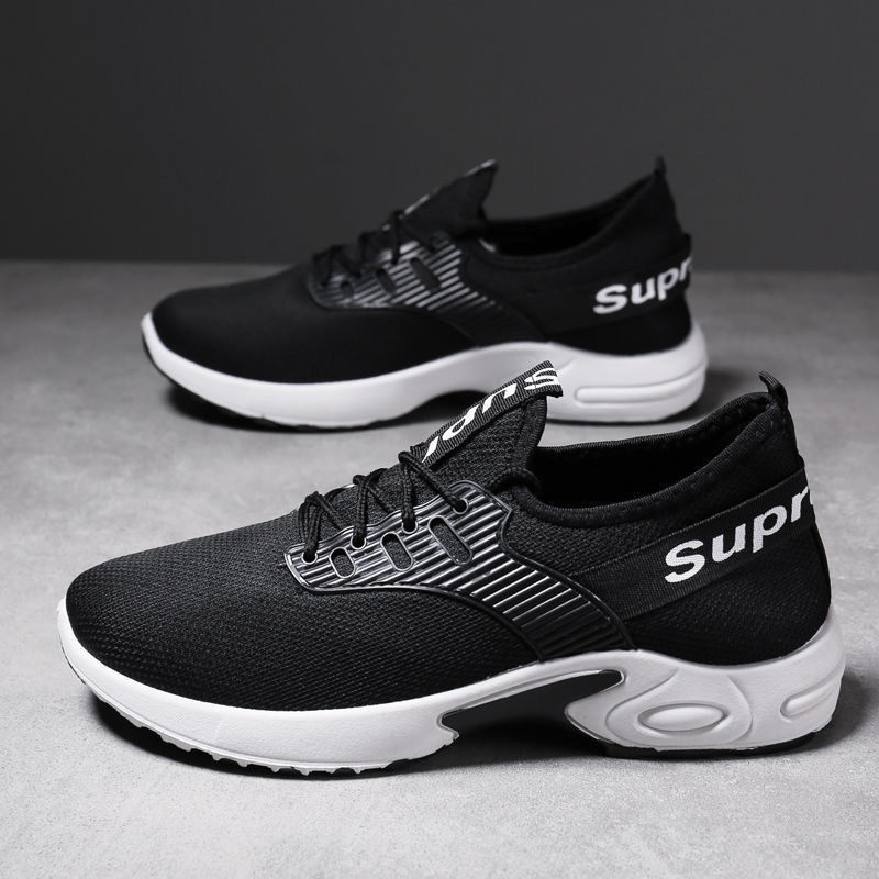 Summer Autumn Men's Shoes Breathable Mesh Shoes Running Shoes Men's Sports Shoes Student Shoes Casual Shallow Mouth Pumps Men's Shoes