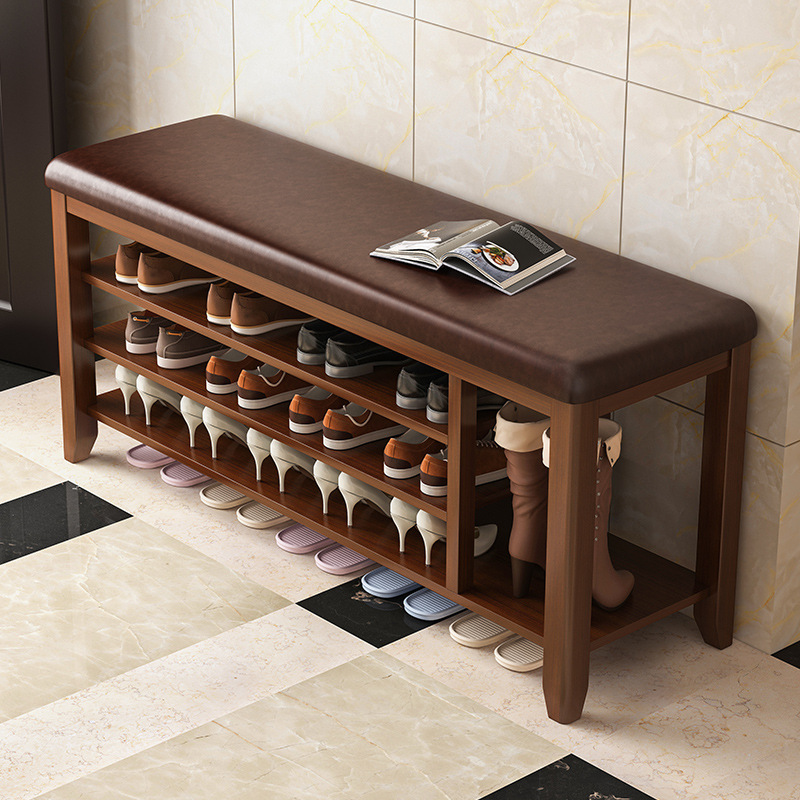 爆款实木换鞋凳家用门口鞋柜一体长条坐凳可坐式穿鞋凳子进门凳子