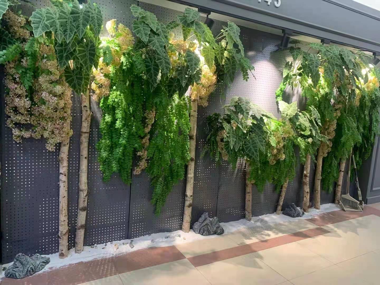 厂家仿真花墙 绿植墙 室内装饰苔藓植物草坪 仿真阻燃植物墙