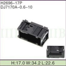 DJ7170A-0.6-10 PCB板连接器 接插件 插头插座 17P针直针座