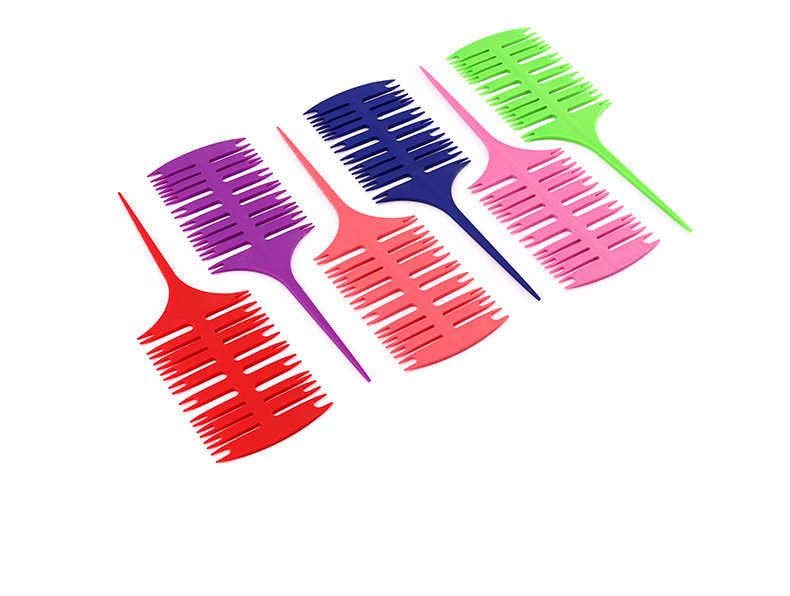 新款鱼骨梳美发造型挑染梳洗发梳子大刀梳染发盘发挑发钩发油头梳