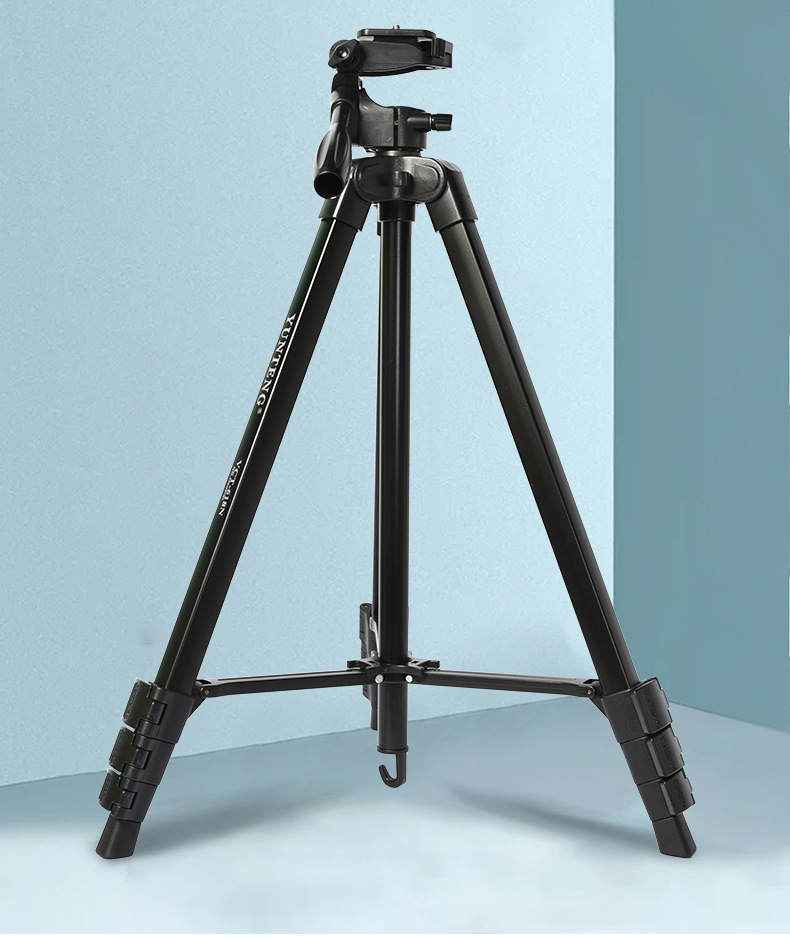 批发云腾668相机三脚架直播支架 横竖视频拍摄影器材便携三脚架