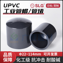 JIS日标英制UPVC工业管堵PN16化工配件PVC-U堵头耐酸碱闷盖管帽