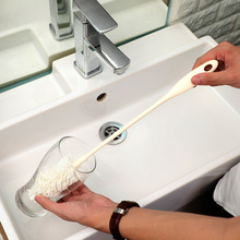 日本KOMEKI.4756.纳米海绵瓶刷-加长柄奶瓶刷深底水壶清洁刷